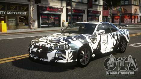 Nissan Skyline R34 Heroshi S6 para GTA 4