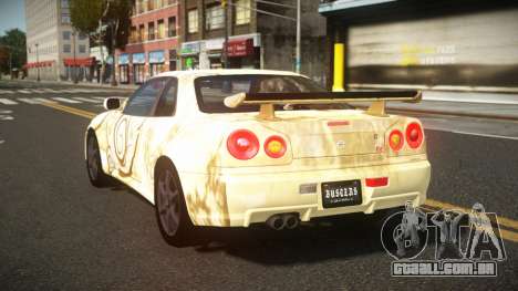 Nissan Skyline R34 Heroshi S12 para GTA 4