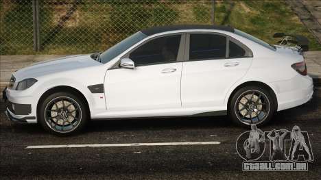 Mercedes-Benz C63 W204 White para GTA San Andreas