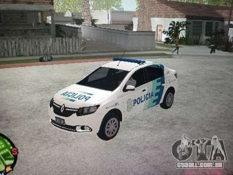 Polícia Renault Logan para GTA San Andreas