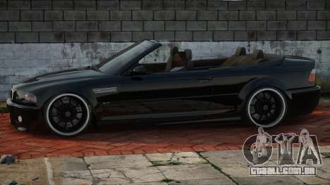 BMW M3 E46 Cabrio Blek para GTA San Andreas