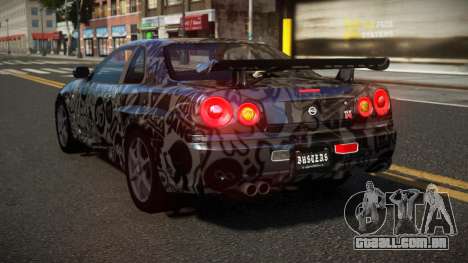 Nissan Skyline R34 Heroshi S14 para GTA 4