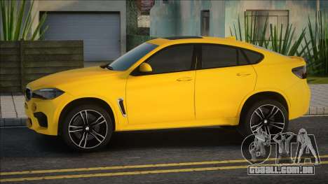 2016 BMW X6M (F16) Yellow para GTA San Andreas