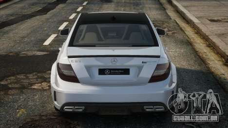 Mercedes-Benz C63 AMG Série Preta para GTA San Andreas