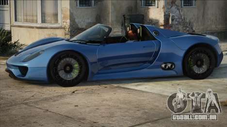 Porsche 918 Spyder Concept Study Nero Interior para GTA San Andreas