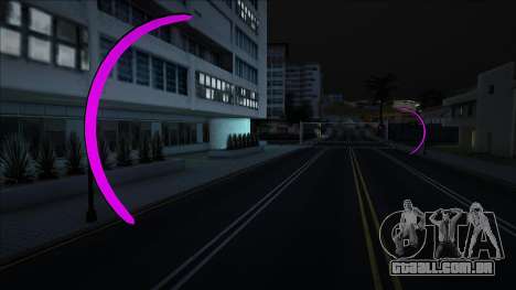 Arcos de néon em Los Santos e San Fierro (Violet para GTA San Andreas