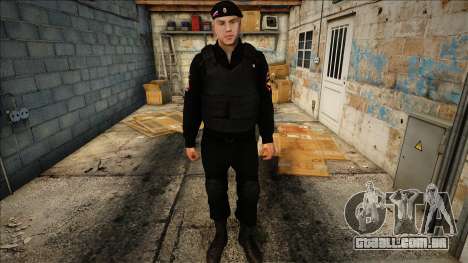 Pele de um policial em uma boina para GTA San Andreas