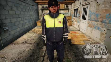 Empregado no uniforme da polícia de trânsito do  para GTA San Andreas