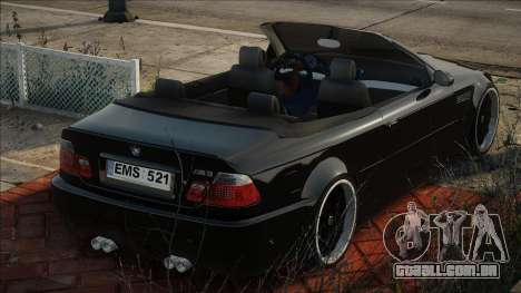 BMW M3 E46 Cabrio Blek para GTA San Andreas