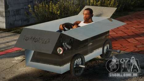 Caixa de papelão sobre rodas para GTA San Andreas