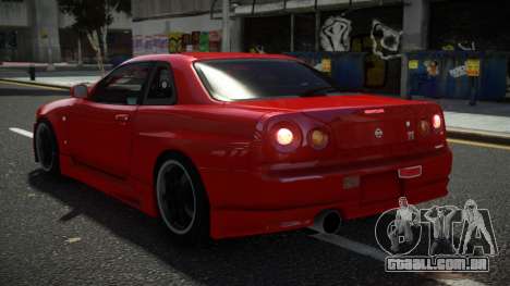 Nissan Skyline R34 Lanuga para GTA 4