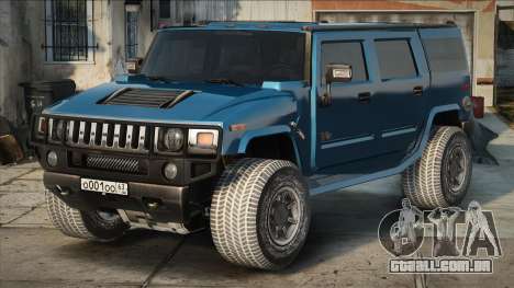 Hummer H2 Blue para GTA San Andreas