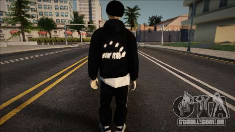 Rapaz em um hoodie à moda para GTA San Andreas