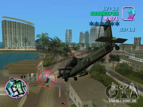 Mod de missão de treinamento de helicóptero Hunt para GTA Vice City