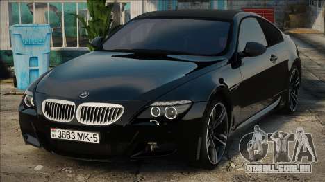 BMW M6 Black Coupe para GTA San Andreas