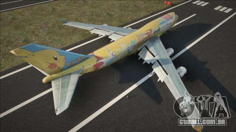 ANA In a Pokemon Livery B747-400 Skin para GTA San Andreas