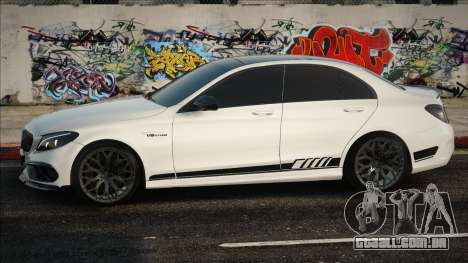 Mercedes-Benz C63 W205 - White para GTA San Andreas