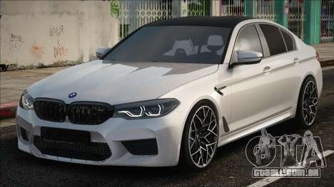 BMW M5 F90 2018 White para GTA San Andreas