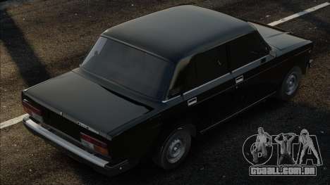 VAZ 2107 Preto em estoque clássico para GTA San Andreas