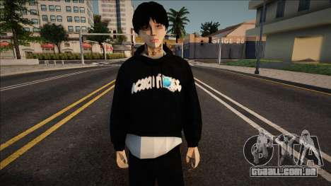 Rapaz em um hoodie à moda para GTA San Andreas