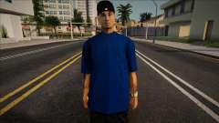 Blue T-Shirt Mann para GTA San Andreas