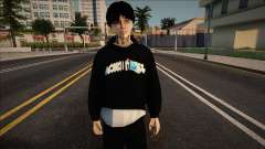 Rapaz em um hoodie à moda para GTA San Andreas