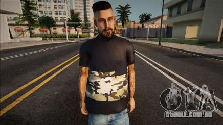 Um homem com barba e camiseta para GTA San Andreas