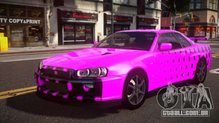 Nissan Skyline R34 Heroshi S8 para GTA 4