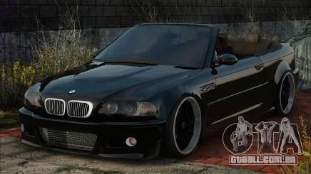 BMW M3 E46 Cabrio Blek para GTA San Andreas