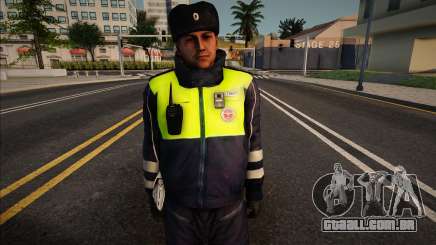 Policial de trânsito em uniforme de inverno para GTA San Andreas