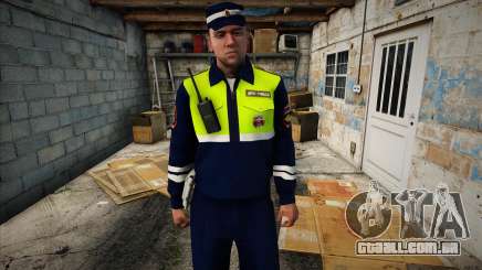 Inspetor de polícia de trânsito com um walkie-talkie para GTA San Andreas