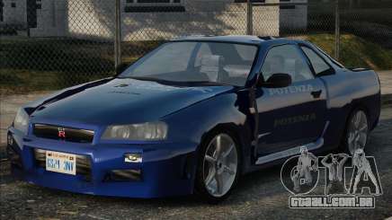 Nissan Skyline R34 Calsonic para GTA San Andreas