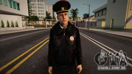 Um policial em um uniforme de inverno para GTA San Andreas