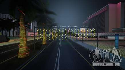 Postes com guirlanda (Pequeno em LV) para GTA San Andreas