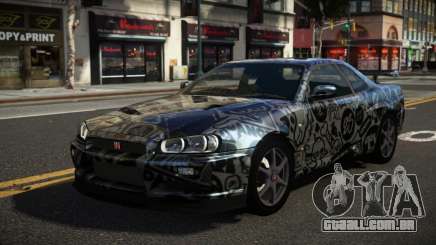 Nissan Skyline R34 Heroshi S14 para GTA 4