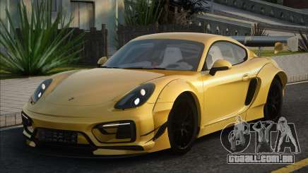 Porsche Cayman GTS 2015 Yellow para GTA San Andreas