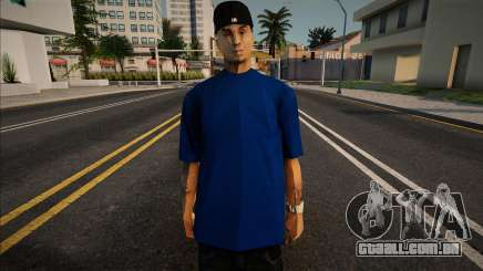 Blue T-Shirt Mann para GTA San Andreas