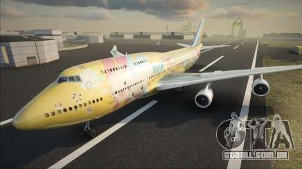 ANA In a Pokemon Livery B747-400 Skin para GTA San Andreas