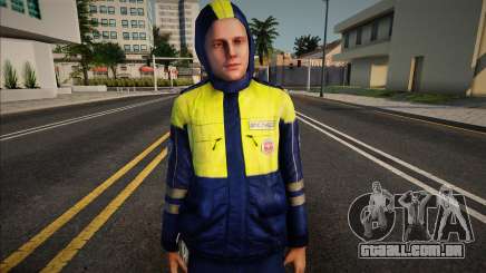 Inspetor da polícia de trânsito em uniforme de meia estação para GTA San Andreas