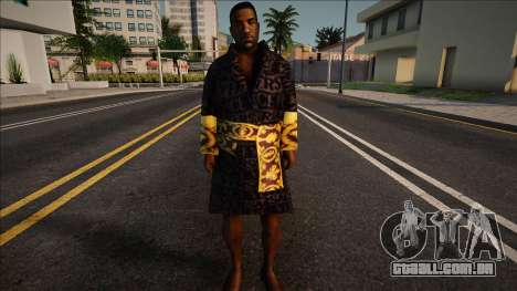 Gizzy em um roupão Versace para GTA San Andreas