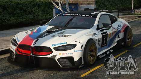 2018 BMW M8 GTE para GTA San Andreas