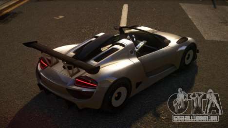 Porsche 918 Taflo para GTA 4