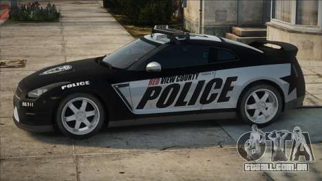 2012 Nissan GT-R R35 Black Edition Police para GTA San Andreas