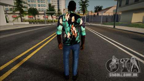 Jizzy em uma camisa havaiana para GTA San Andreas