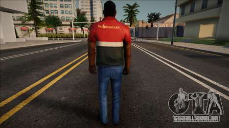 Jizzy em uma roupa de golfe para GTA San Andreas