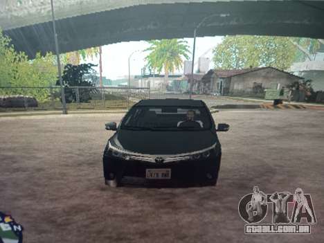 Toyota Corolla 2017 Lowpoly (estilo SA) para GTA San Andreas