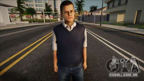 Um jovem de colete e jeans para GTA San Andreas