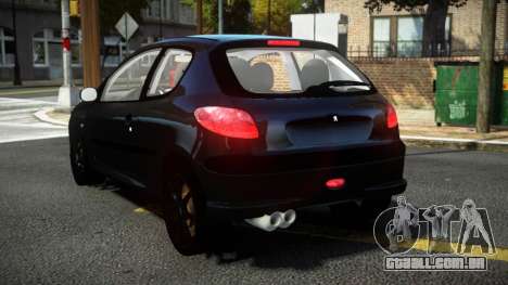 Peugeot 206 Fukav para GTA 4