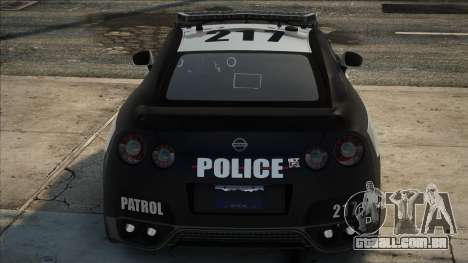 2012 Nissan GT-R R35 Black Edition Police para GTA San Andreas