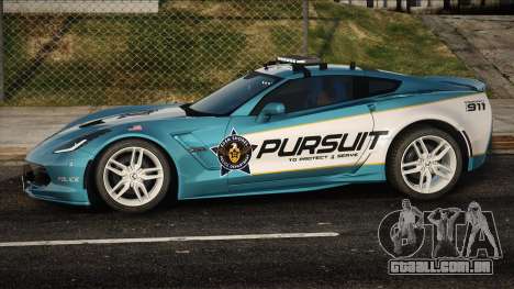 2017 Chevrolet Corvette Grand Sport [Police] para GTA San Andreas